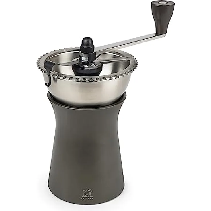 Peugeot Manuelle Kaffeemühle Kronos mit einstellbarem Mahlwerk, Stahl, Braun, 35853