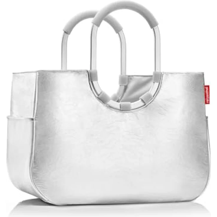 reisenthel Loopshopper L, Shopper Tasche 46 cm, silberfarben, 100% PET – Bild 4