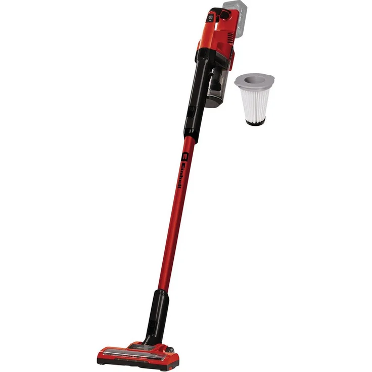 Einhell Akku-Stielstaubsauger TE-SV 18 Li, Solo, kabellos mit waschbarem Filter, 4 LED-Leuchten und Spar-/BOOST-Modus