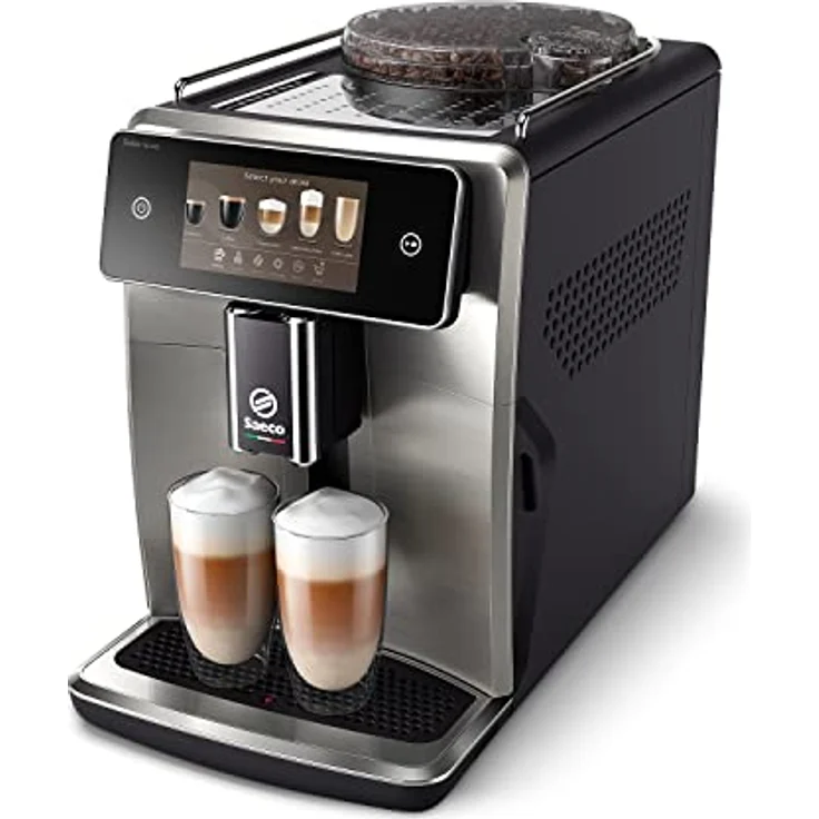 Saeco SM 8785-00 Xelsis Deluxe Kaffeevollautomat, schwarz-silber – Bild 2