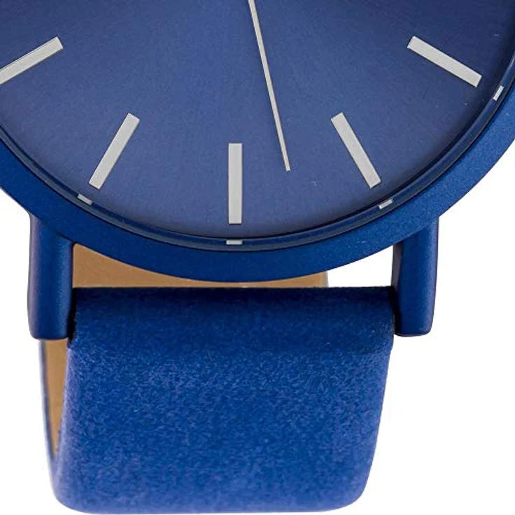 Oozoo Damenuhr C10452, 42 MM mit Lederarmband in Blau, modernes Design und Japanisches Quarzwerk – Bild 3