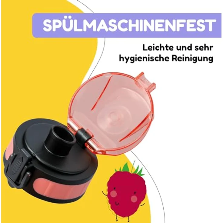 schmatzfatz Ersatzdeckel Höhe: 4,5 cm Durchmesser: 7 cm BPA-frei Koralle – Bild 5