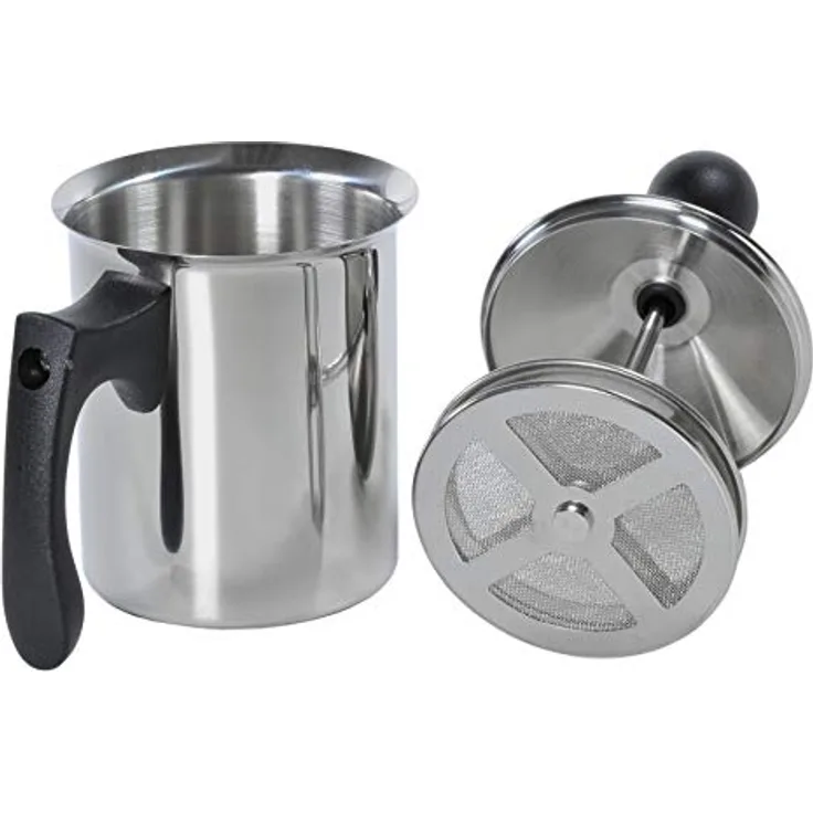 ILSA Breakfast! Milchaufschäumer, Doppelfilter, Edelstahl 18/10, Tassen 3, cl 40