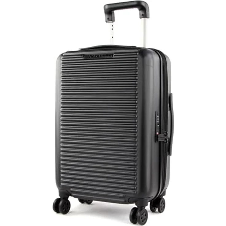 Mandarina Duck TANK CASE - TROLLEY CABIN EXP Black (Schwarz) 35 x 55 x 23/26 (LxHxB), Hartschalen-Kabinenkoffer mit TSA Zahlenschloss – Bild 1