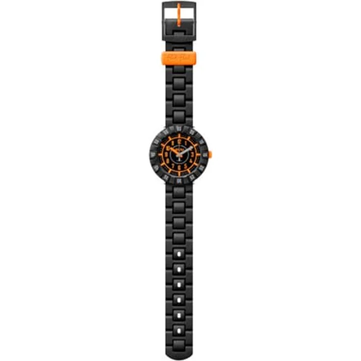 Flik Flak Jungen Analog Quarz Uhr mit Kunststoff Armband FCSP093, schwarzes Gehäuse und Wasserdichtigkeit 3 Bar – Bild 2
