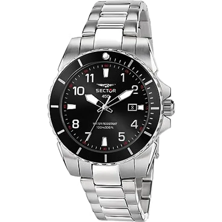 Sector No Limits 450 Herrenuhr, Uhrzeit und Datum, analog  43 mm