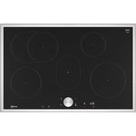 Neff, T58STF1L0, Autarkes Induktionskochfeld mit Twist Pad Steuerung, N90, Breite 80 cm, Schwarz mit Rahmen aufliegend