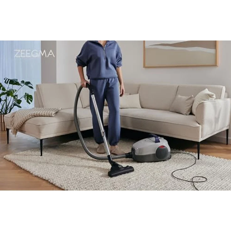 Zeegma Bodenstaubsauger VERRE KLASIK, 800 W, 21.000 Pa Saugleistung, leise (68 dB), 12 m Reichweite, 4 l Beutel, Duftpatrone, mit beutellosem System – Bild 8