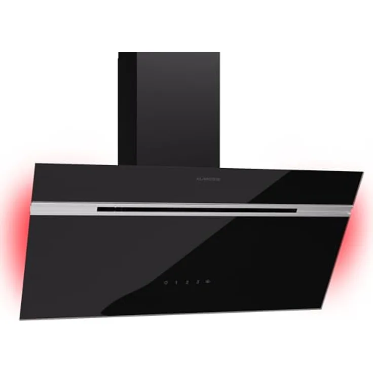 Klarstein Dunstabzugshaube, Abluft-Dunstabzugshaube mit Spülmaschinenfestem Filter aus Aluminium, Leiser Abzugshaube für Abluft, 600m³/h Luftstrom, Wandhauben mit LEDs, Dunstabzug zur Wandmontage