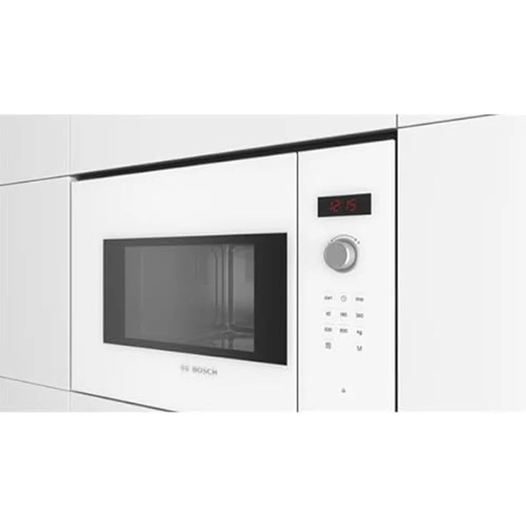 Bosch BFL523MW1F, 20-Liter Einbau-Mikrowelle mit 800 W, weiß, 7 automatische Programme, Edelstahl Innenraum und LED-Anzeige – Bild 10