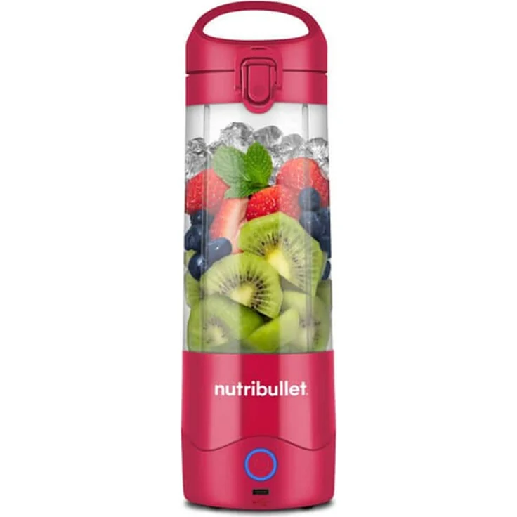NutriBullet Frullatore Nbp003Ma, Wiederaufladbarer To-Go-Mixer in Blau – Bild 1