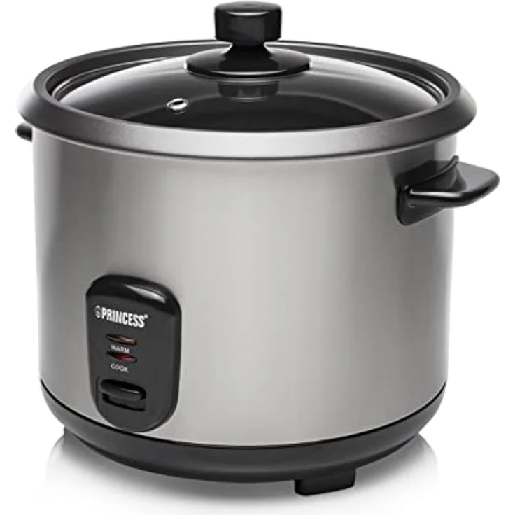 Princess Edelstahl Reiskocher - 1,8 Liter Fassungsvermögen, entnehmbarer Innenkorb, Ein-- Ausschalter, Warmhaltefunktion 700 Watt, 271950 – Bild 8