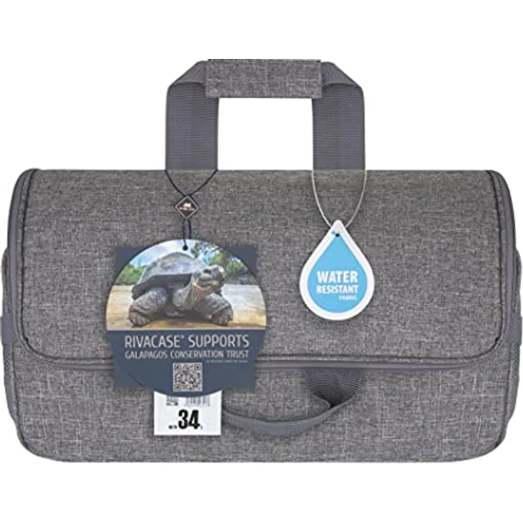 Rivacase Kühlbox, 34 l, Lunch-Kühltasche für 54 Dosen, hellgrau, schmutz- und wasserabweisend – Bild 7