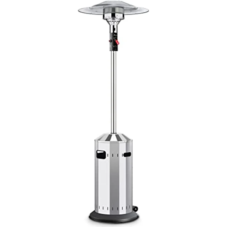 Enders® Terrassenheizer Gas Elegance, Gas-Heizstrahler 9376, Heizpilz mit stufenloser Regulierung, Eco Plus Brenner, Transporträder, Umkippsicherung – Bild 1