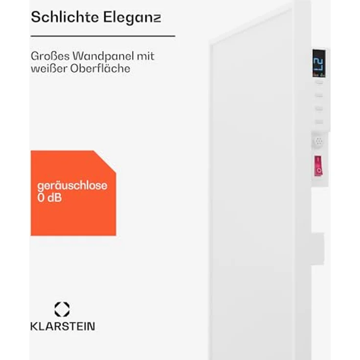 Klarstein Infrarotheizung mit Thermostat, 320W Elektroheizung, Smart Home Infrarotheizung zur Wandmontage, IR mit App-Steuerung & Erkennung Offener Fenster, Effizienter Feuchtraum Heizkörper CO2-Frei – Bild 4