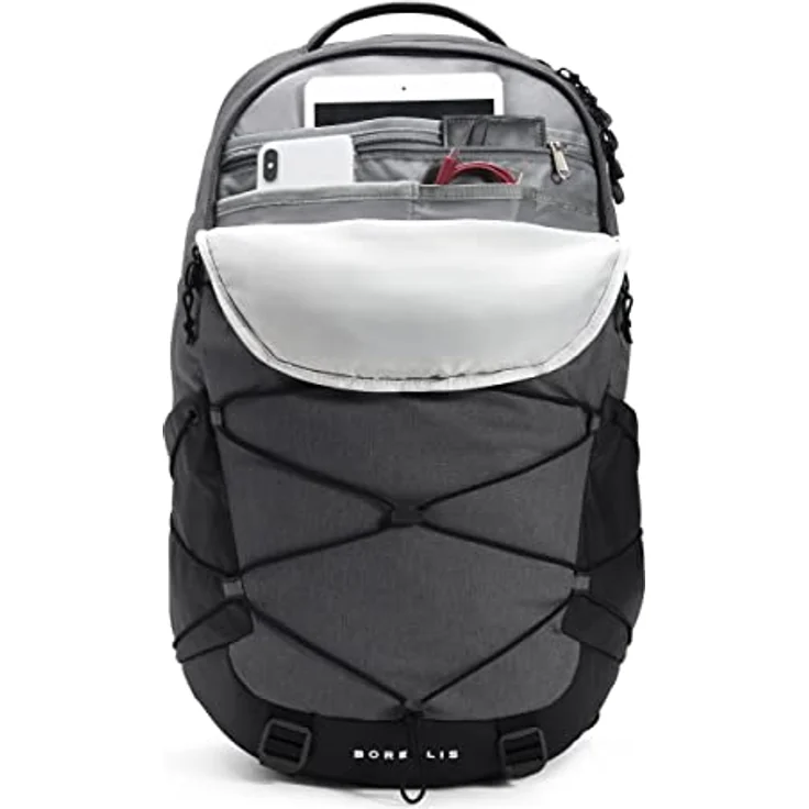 The North Face Rucksack Borealis Asphalt Grey Light Heather, TNF, schwarz – Bild 4