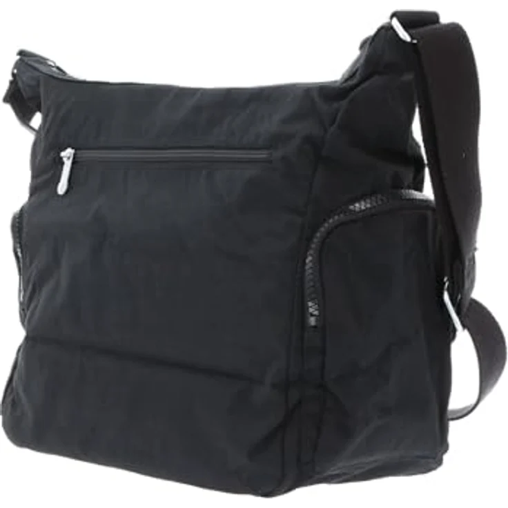 Kipling GABBIE Umhängetasche, Damen Schultertasche mit viel Stauraum und zusätzlichen Reißverschlusstaschen, 35,5 cm, Schwarz – Bild 5