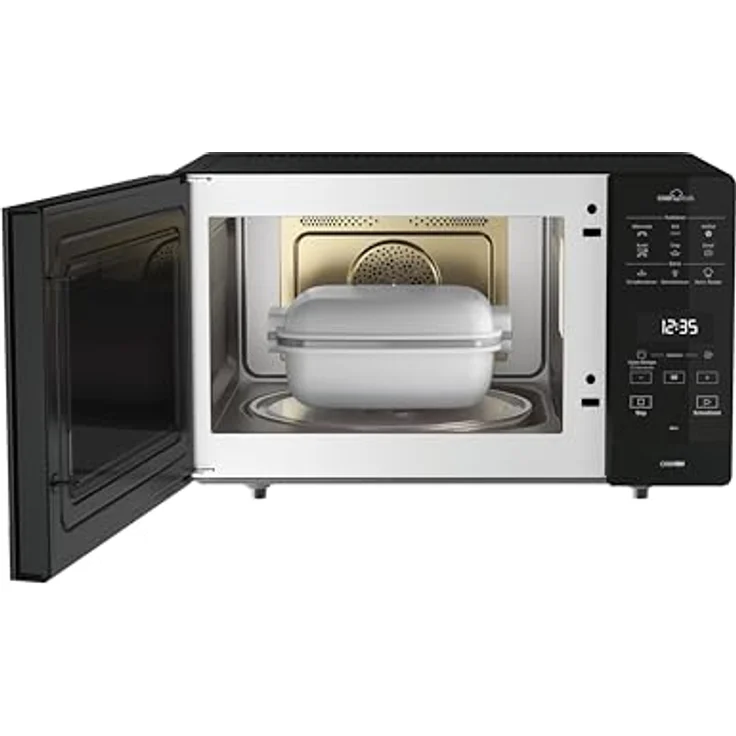 BAUKNECHT Mikrowelle MW 49 BL, Mikrowelle mit Grillfunktion und Heißluftfunktion, 25 Liter, schwarz – Bild 3