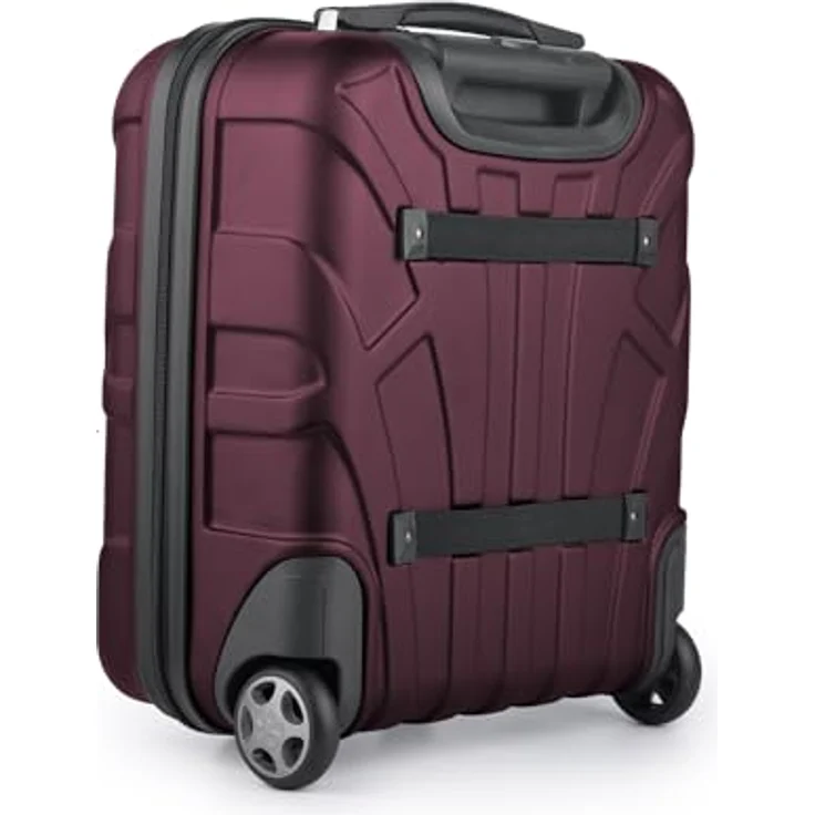 Suitline Handgepäckkoffer S1, EasyJet Trolley 30 L, 2 Rollen, 45x36x20 cm, Underseat - Mattschwarz – Bild 2