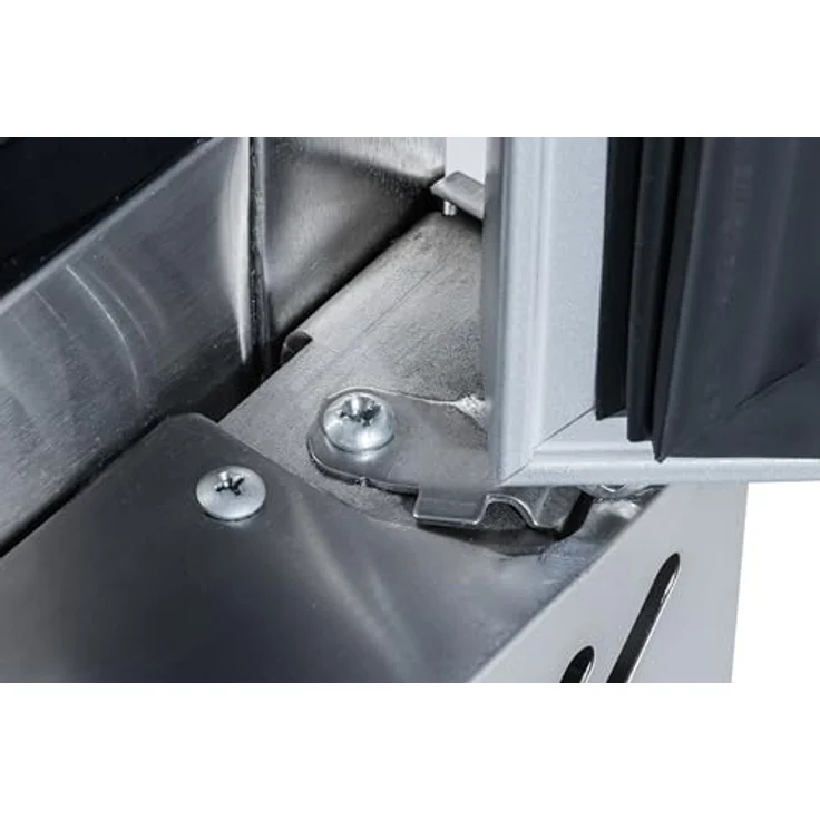 METRO Professional Gefrierschrank GSC240N, Edelstahl/Glas, 240 L, Luftkühlung, 550 W, mit Schloss, silber – Bild 5
