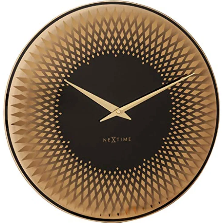 NeXtime 8186CO Sahara Elegante Wanduhr, Metall, Kupfer, 43 cm
