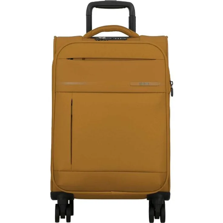 Jump Monthélys 4 Rollen Kabinentrolley 55 cm mit Dehnfalte, gelb, 100% Polyester, 35 cm x 20 cm x 55 cm