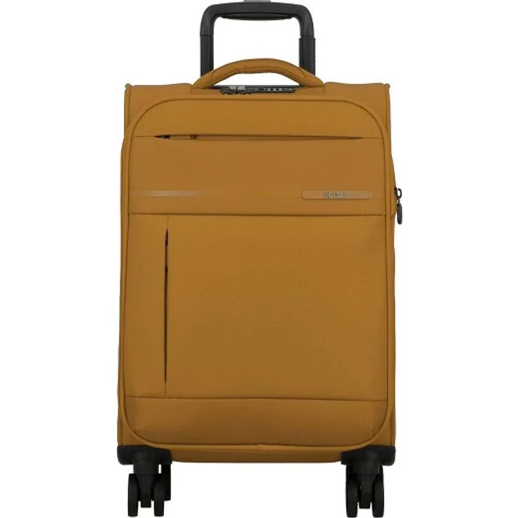 Jump Monthélys 4 Rollen Kabinentrolley 55 cm mit Dehnfalte, gelb, 100% Polyester, 35 cm x 20 cm x 55 cm