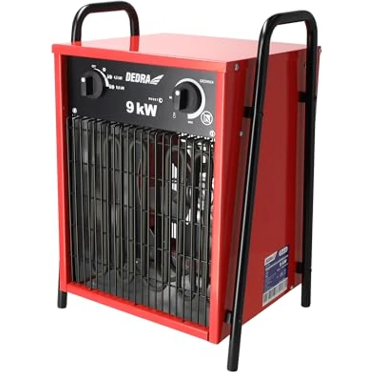 dedra Elektrische Heizung 9Kw 3 Phase, Thermostat-Lüfterfunktion, 400 V - DED9924 – Bild 2