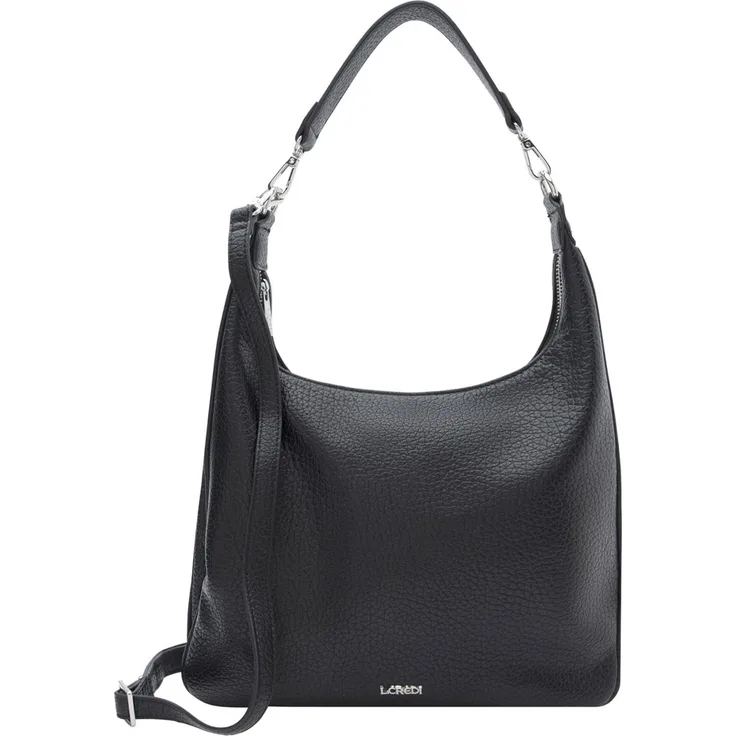 L.Credi Parmida Schultertasche 33 cm, Handtasche in Schwarz mit modernem Design