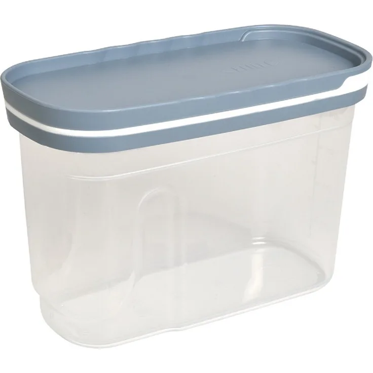 Michelino Schüttdose Vorratsdose Aufbewahrungsdose Blau 1250 ml, luftdichter Verschluss, transparente Bauweise