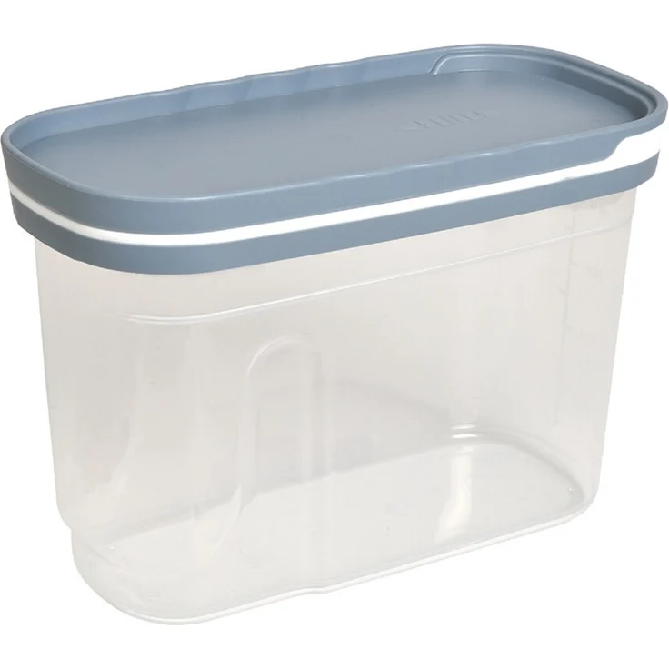 Michelino Schüttdose Vorratsdose Aufbewahrungsdose Blau 1250 ml, luftdichter Verschluss, transparente Bauweise