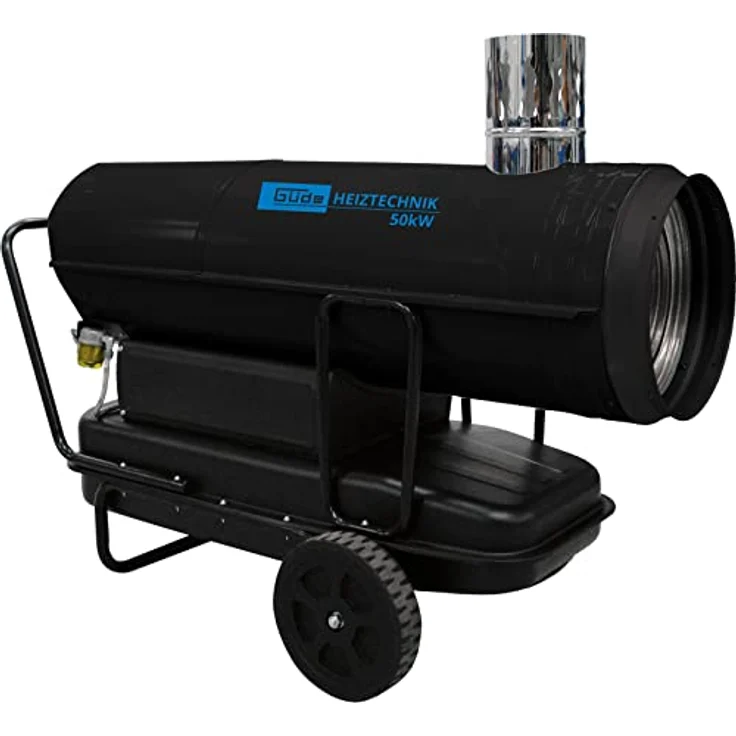 Güde Ölheizgebläse GD 50 IK 85111 Heizgebläse Heizkanone Ölheizung, Starke 50000 Watt / 42992 kcal/h Heizleistung, Diesel, blau – Bild 1