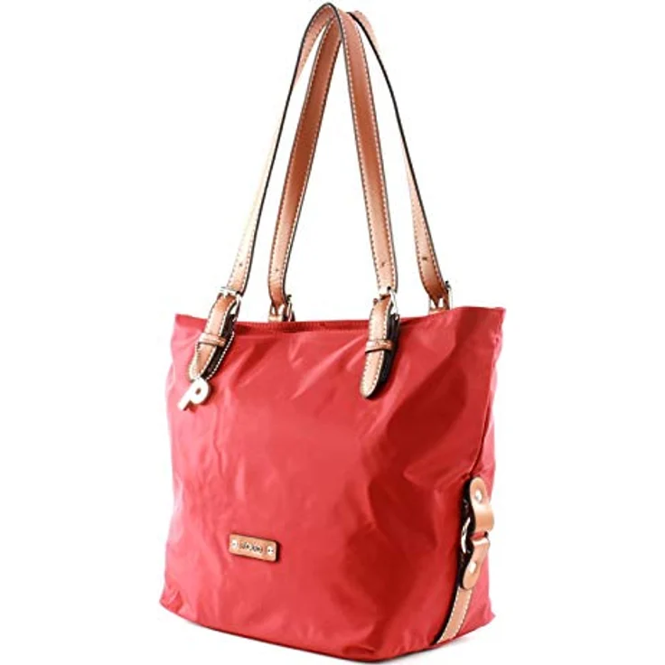 Picard Shopper Sonja, Robuster Feinnylon Einkaufstasche in Dunkelrot, 16 L Volumen, mit Reißverschluss – Bild 2