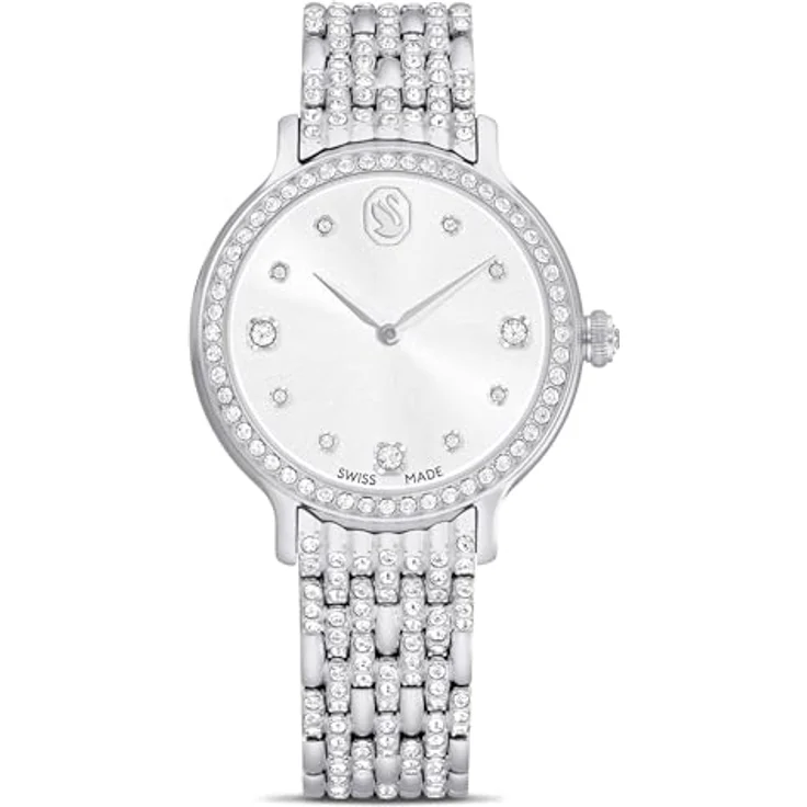 Swarovski Imber Uhr, Schweizer Produktion, Metallarmband, Silberfarben, Edelstahl, Einheitsgröße – Bild 1