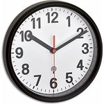 TFA Dostmann Analoge Wanduhr, 60.3538.01, inkl Funkuhr, zum Hängen und Stellen, L185 x B60 x H225 mm