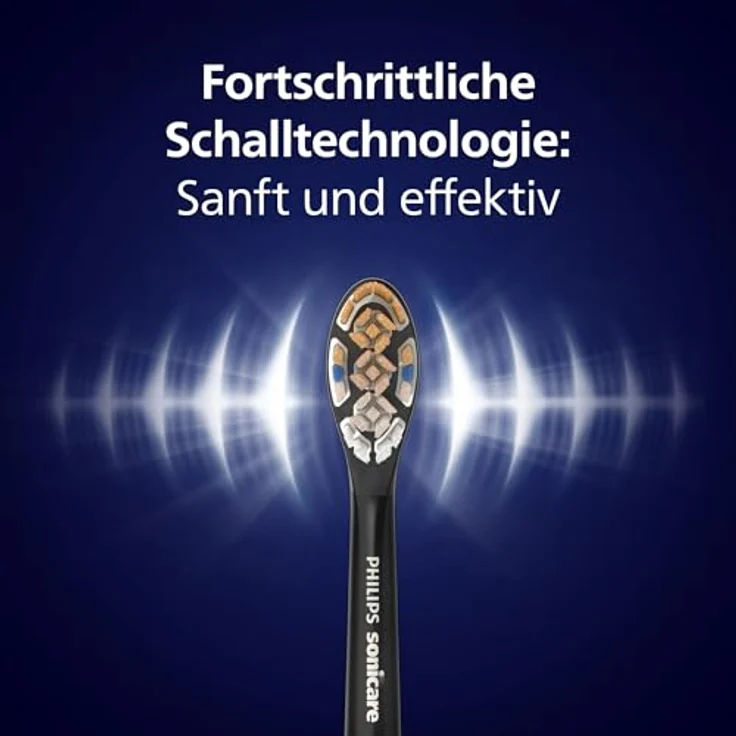 Philips Sonicare DiamondClean 9900 Prestige, elektrische Zahnbürste mit SenseIQ Technologie, App, 5 Putzmodi, 3 Intensitätsstufen, Ladeetui, dunkelblau, Modell HX9992/45 – Bild 5