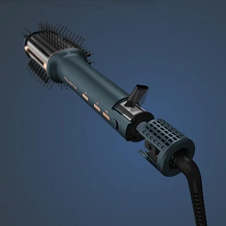 Rowenta Air Brush 3D UB9720E0, Heißluftbürste mit Temperatur- und Geschwindigkeitsregulierung, inkl. Reinigungsbürste, schwarz – Bild 5