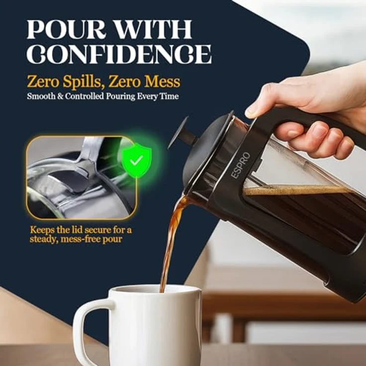 ESPRO French Press P3 mit Kaffeefilter, 1 Liter – Bild 8