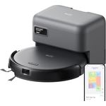 eufy C10 Saugroboter mit Automatischer Absaugstation, 7,3 cm Ultraflaches Design, 4000 Pa Saugkraft, Teppichreinigung, Ausfahrbare Seitenbürste, Punktlaser- & Infrarot-Navigation