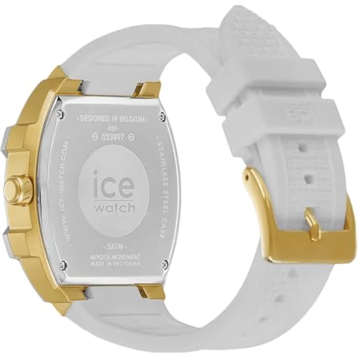 Ice-Watch Quarzuhr Ice Boliday White Gold Steel (M), Luxuriöse vergoldete Akzente, 5 ATM wasserdicht – Bild 4