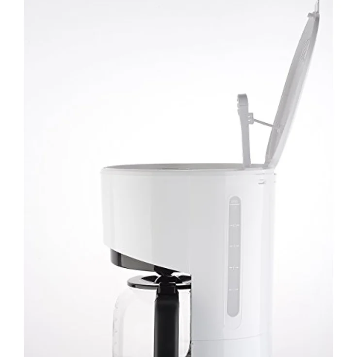 grossag Filter-Kaffeemaschine mit Glaskanne KA 70.10, 1,4 Liter für 10 Tassen Kaffee, 900 Watt und 240 Volt, Schwarz ? Weiß – Bild 5