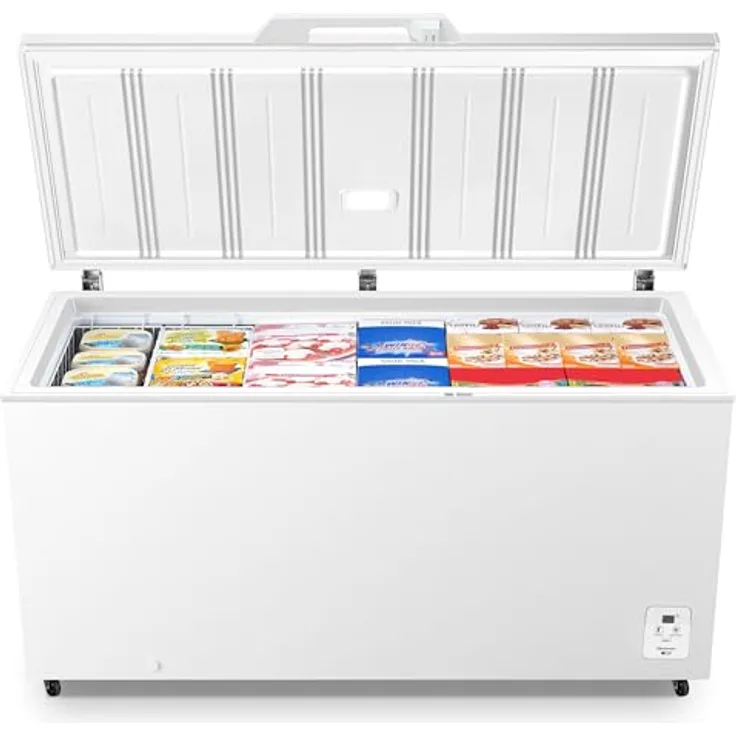 SCHOEPF GT500S Gefriertruhe mit 500 Litern Nutzinhalt, 4 Sterne, energieeffizienter A-Klasse, in Weiß