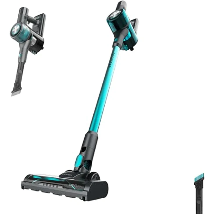 Cecotec Conga Rockstar P50, Kabelloser Staubsauger mit BLDC-Motor, 265W, 80AW, 20000Pa, 1200ml Behälter, 3 Modi, Antiverwicklungs-Mixbürste, LED-Licht, reinigt 120m² – Bild 1