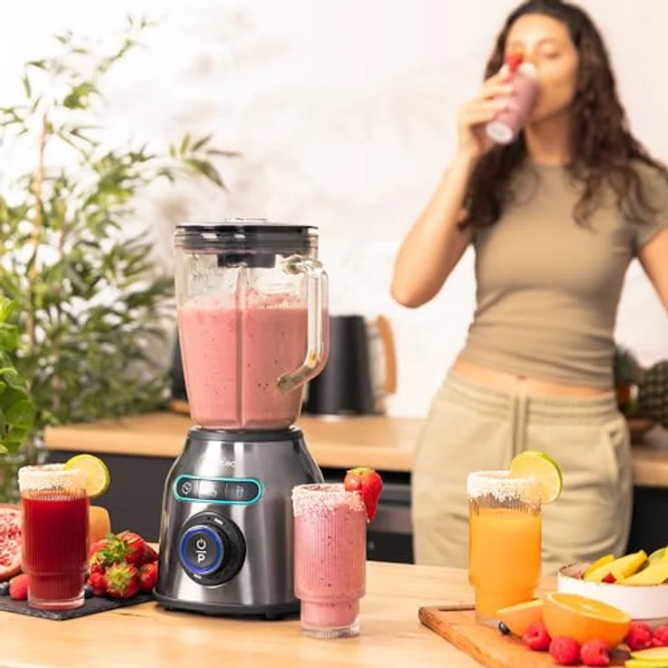 Cecotec Akku-Smoothie-Maker Power Black Titanium 2200MAX Smooth, leistungsstarker Standmixer in Schwarz mit hohem Fassungsvermögen – Bild 10