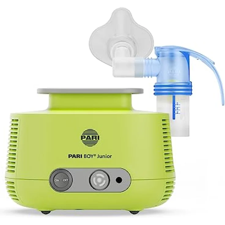 PARI BOY Junior Inhalationsgerät Kinder – Inhalator Vernebler mit PIF-Control zur Therapie von Atemwegserkrankungen für Babys und Kleinkinder – Kurze Inhalationszeiten bei hoher Lungendeposition – Bild 1