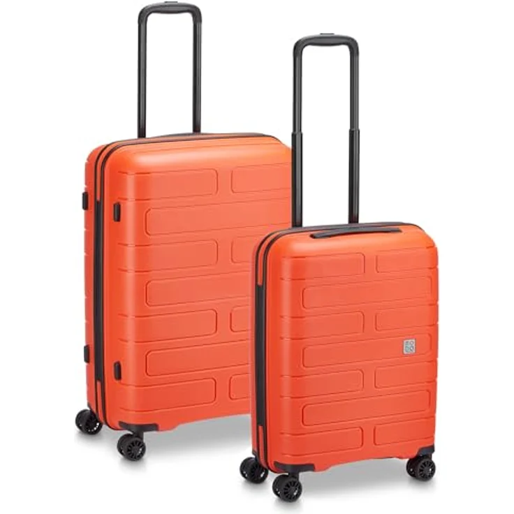MODO by Roncato Supernova 2.0, 2-teiliges Kofferset mit 4 Rollen, 100% Polypropylen, orange, 45 cm x 26 cm x 66 cm – Bild 2