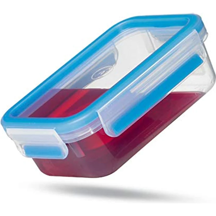 EMSA 508535 Clip und Close 2.0 Frischhaltedose quadratisch, 0,25L – Bild 2