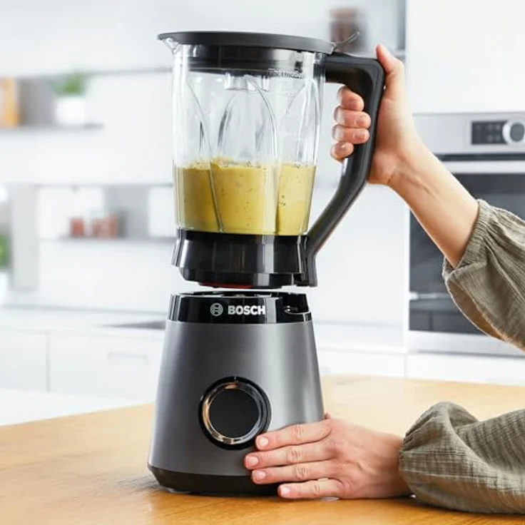Bosch MMB6172SN VitaPower Serie 4, Standmixer, 1200 Watt, 1,5 Liter, 2 Geschwindigkeiten, edelstahl, schwarz – Bild 6