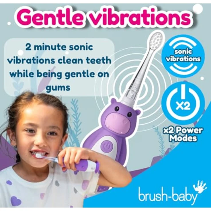 Brush-Baby, Elektrische Zahnbürste, WildOne mit mehrfarbigen Blinklichtern – Bild 4