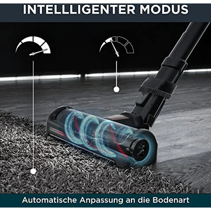 Rowenta RH99F1 X-Force Flex 15.60 Animal Handstaubsauger, 80 min Akkubetrieb, Akkuwechsel-Option, Flex-Gelenk, schwarz-gold – Bild 3